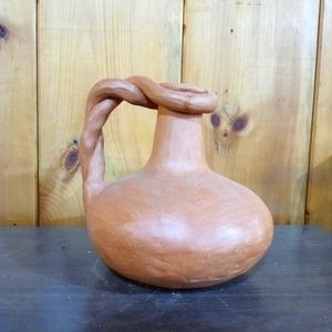 Primitive Clay Handmade Pitcher